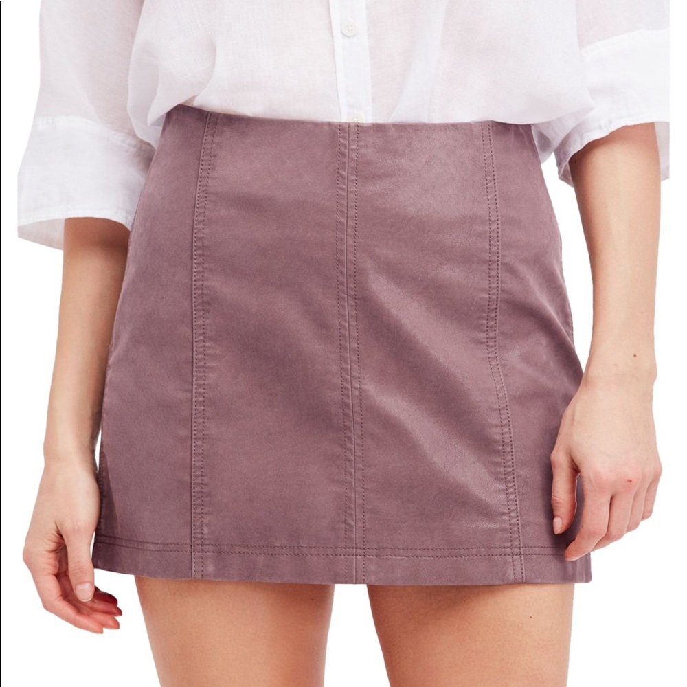 Free People Modern Femme Vegan Leather Mini